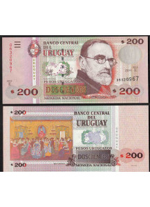 URUGUAY 200 Pesos  2011 Fior di Stampa